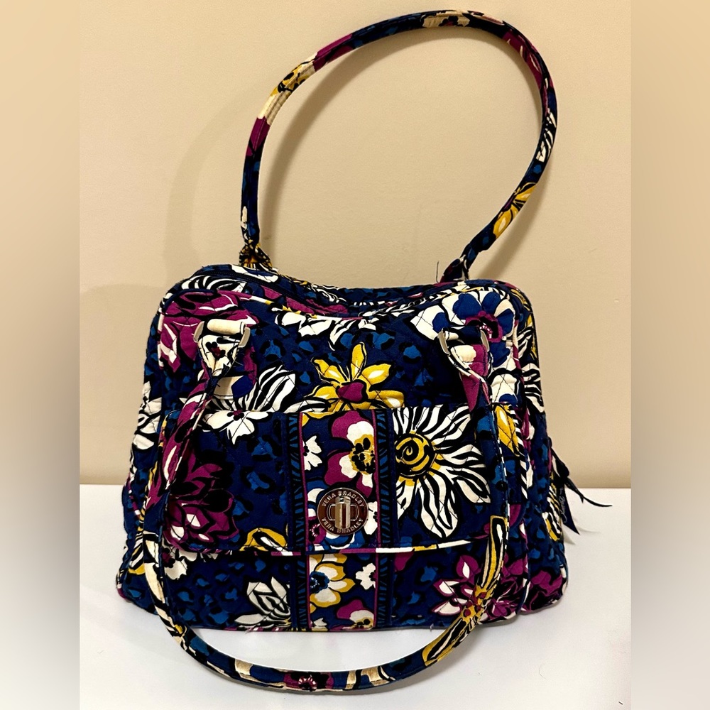 Vera Bradley Turnlock Satchel + Turnlock Wallet